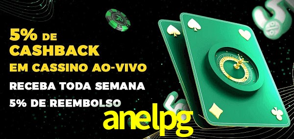 Promoções do cassino ao Vivo anelpg